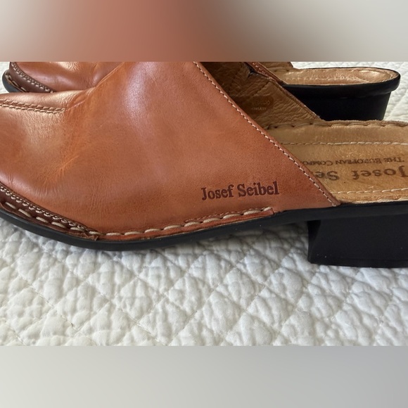 Josef Seibel Women's Tan Leather Loafers, Size 40 - Picture 2 of 7